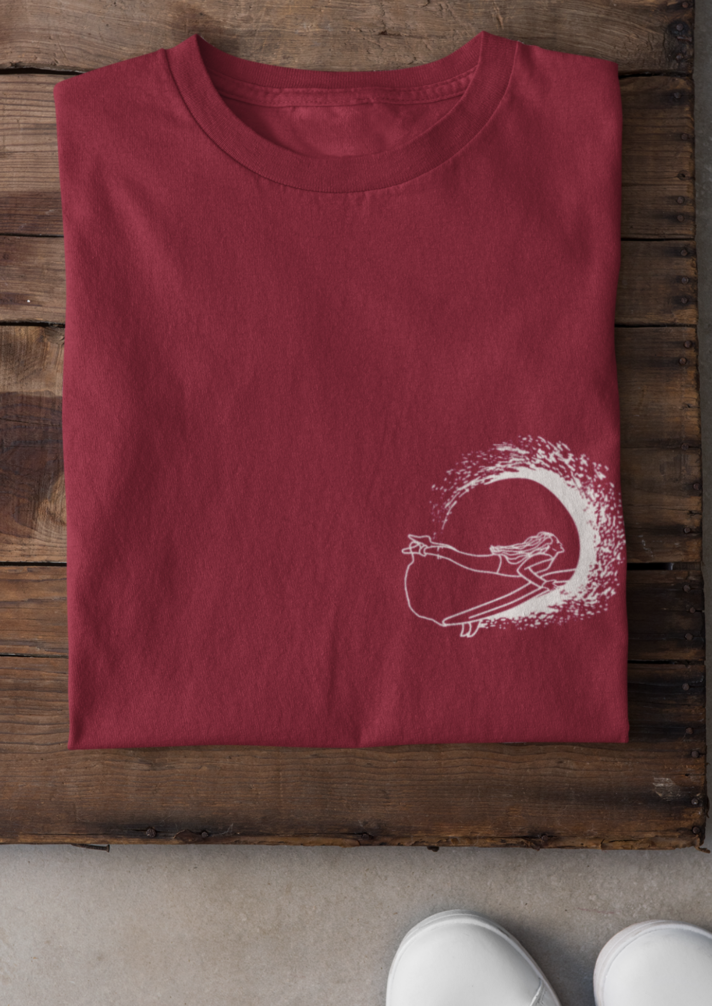 Wave of Life - Organic Relaxed Unisex T-Shirt - Dark Design
