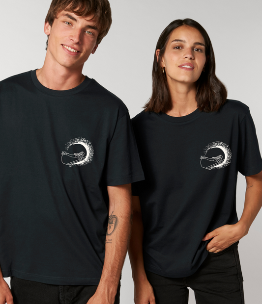 Wave of Life - Organic Relaxed Unisex T-Shirt - Dark Design