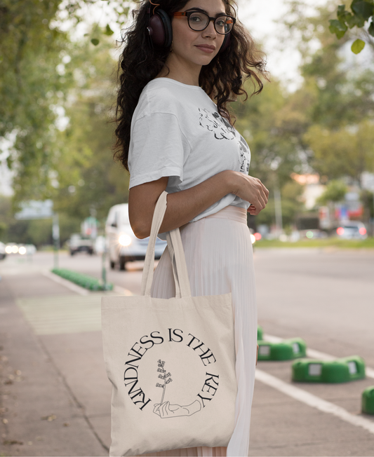 Kindness is the Key  - Organic Tote-Bag