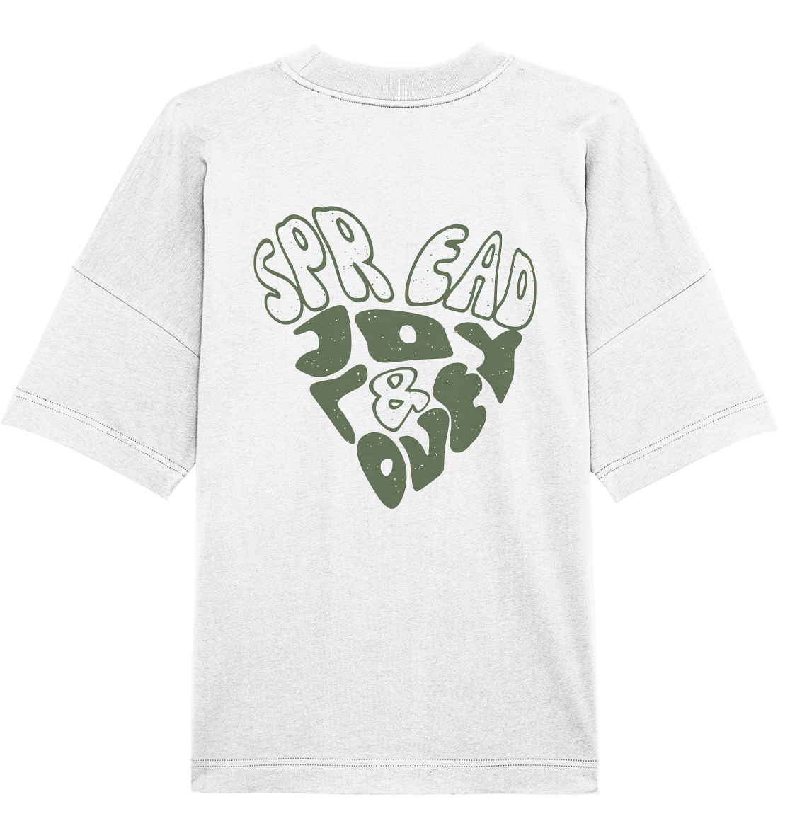 Spread Joy & Love - Organic Oversize Shirt