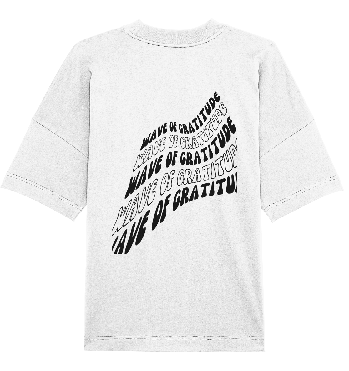 Wave of gratitude - Organic Oversize Shirt
