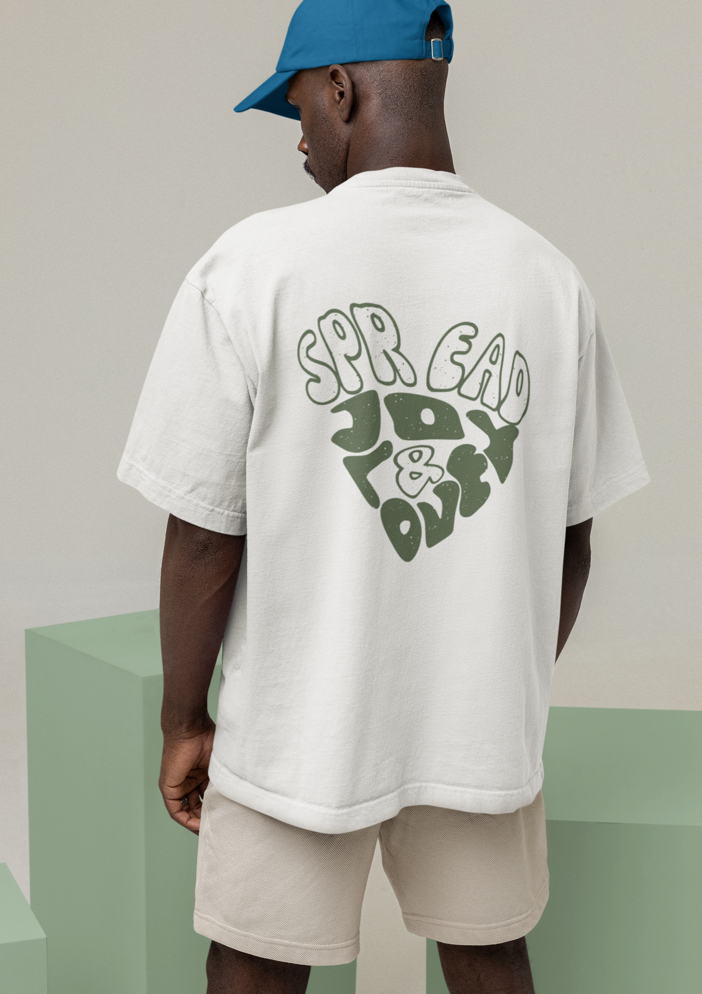 Spread Joy & Love - Organic Oversize Shirt
