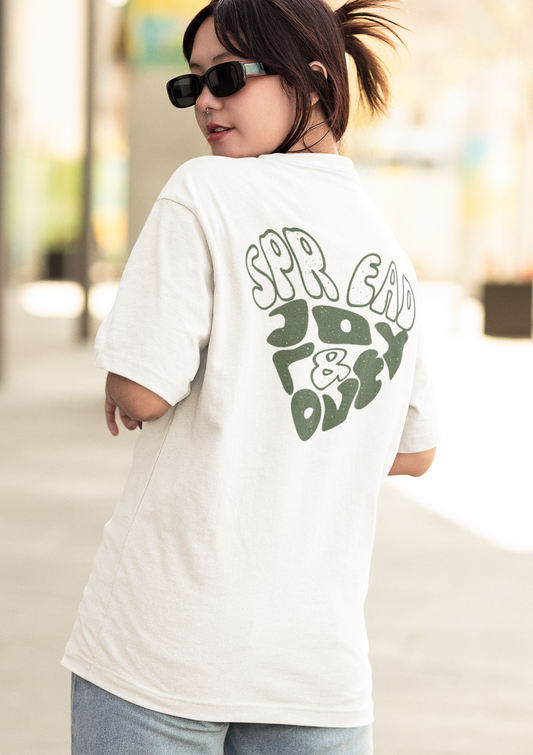 Spread Joy & Love - Organic Oversize Shirt
