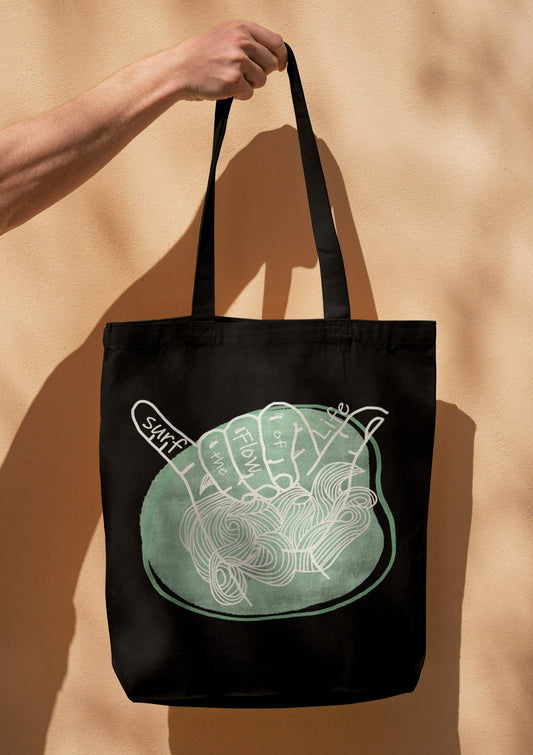 Surf the Flow - Organic Tote Bag