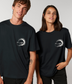 Wave of Life - Organic Relaxed Unisex T-Shirt - Dark Design