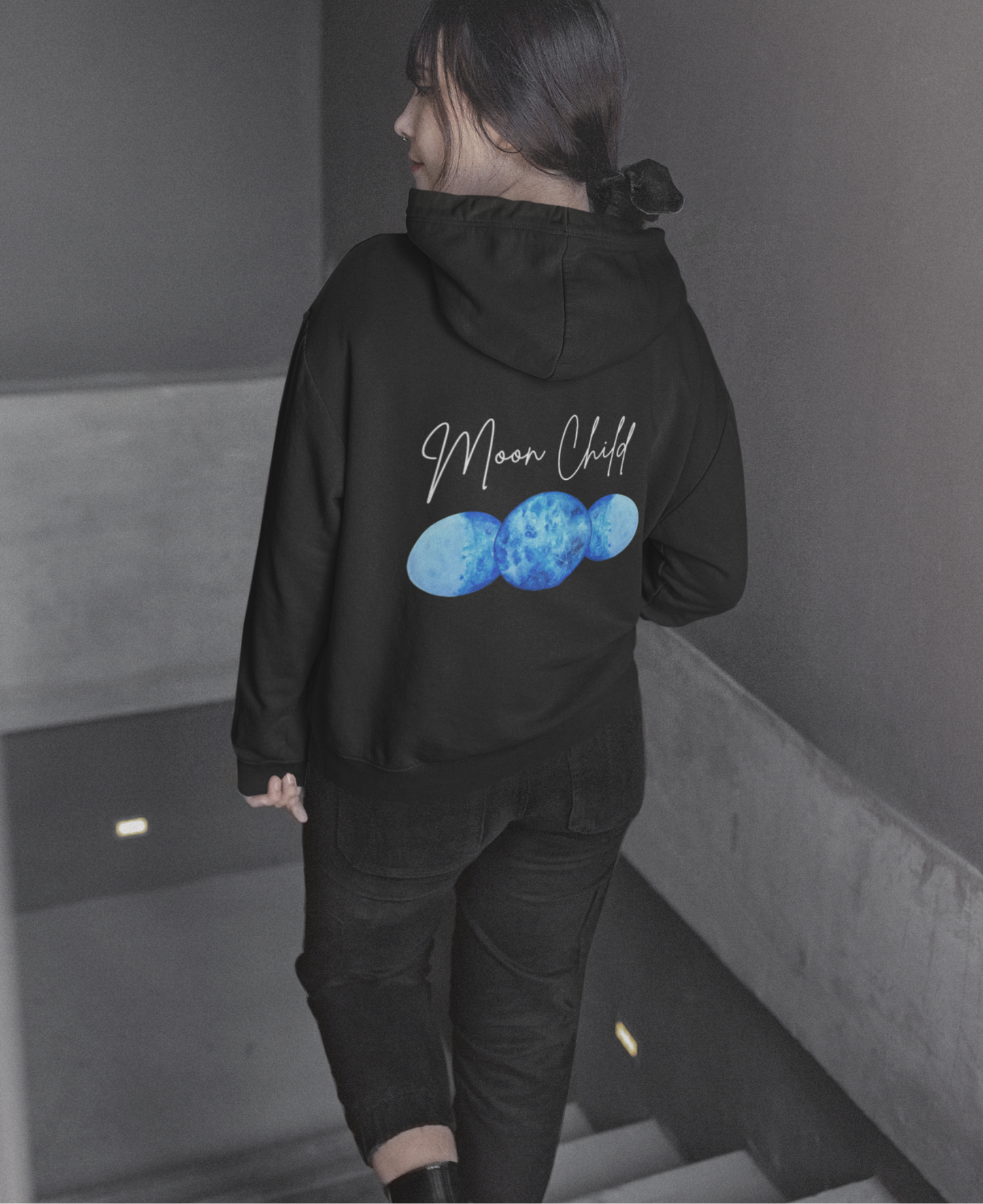 Moon Child - Organic Zipper Hoodie