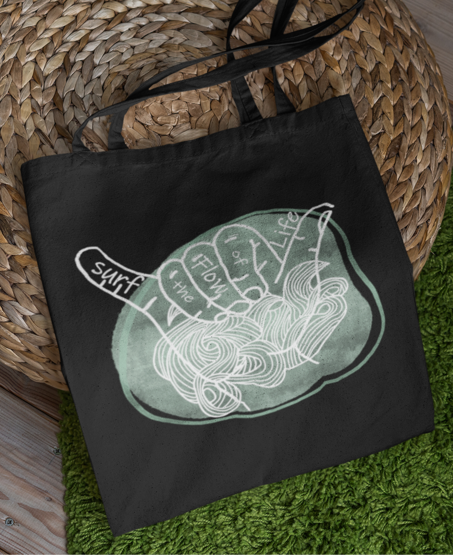 Surf the Flow - Organic Tote Bag