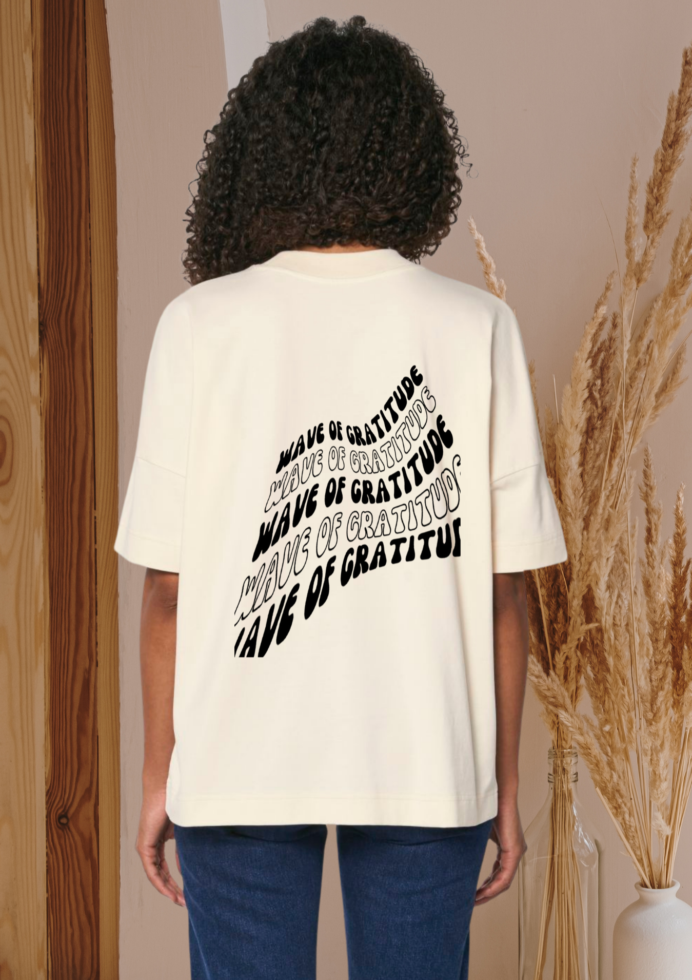 Wave of gratitude - Organic Oversize Shirt