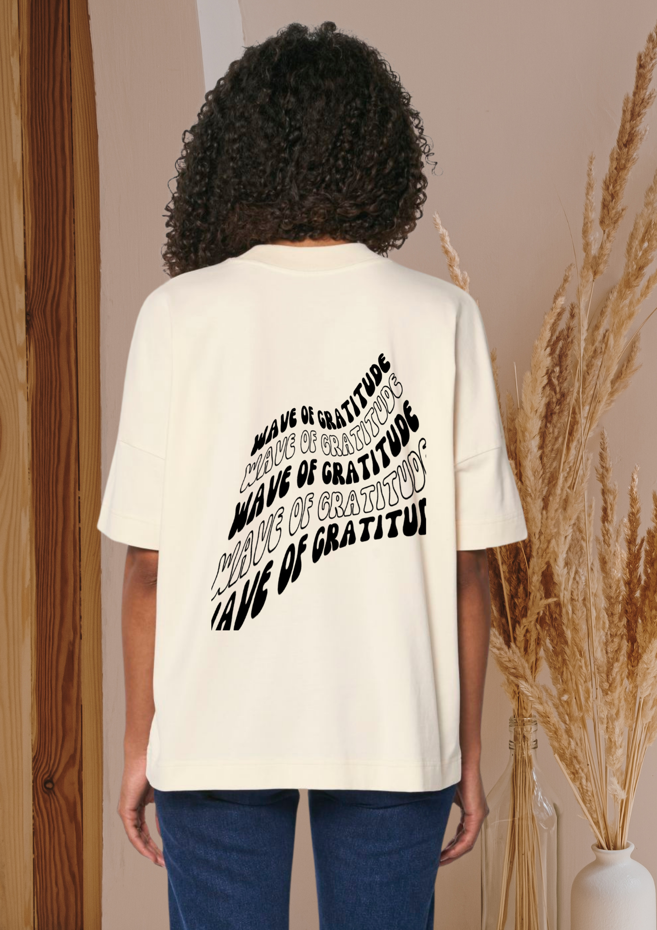 Wave of gratitude - Organic Oversize Shirt