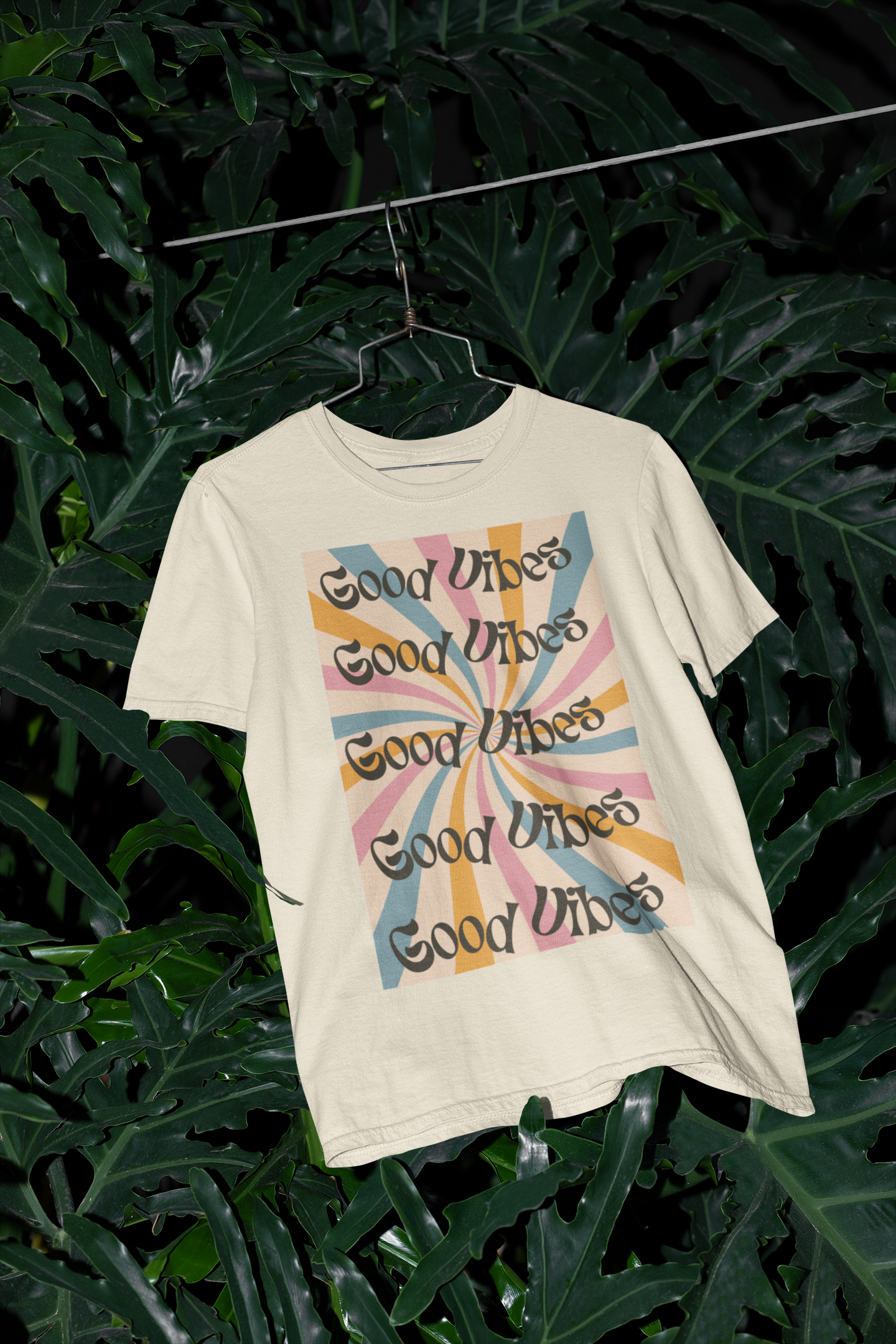 Good Vibes Retro - Organic Relaxed Unisex T-Shirt